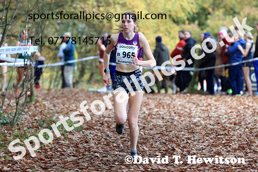 Senior Womens 2024 National Cross Country Relays, Berry Hill Park, Mansfield.   Photo: David T. Hewitson/Sports for All Pics